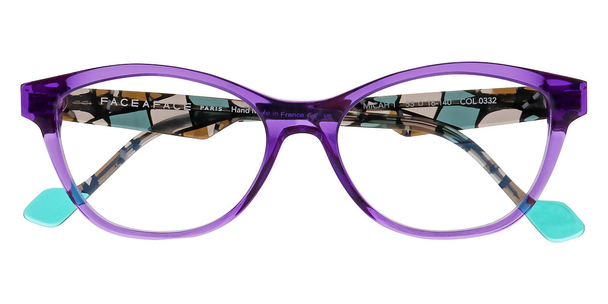 Face A Face® MICAH 1 FAF MICAH 1 0332 53 - Transparent Amethyst (0332) Eyeglasses