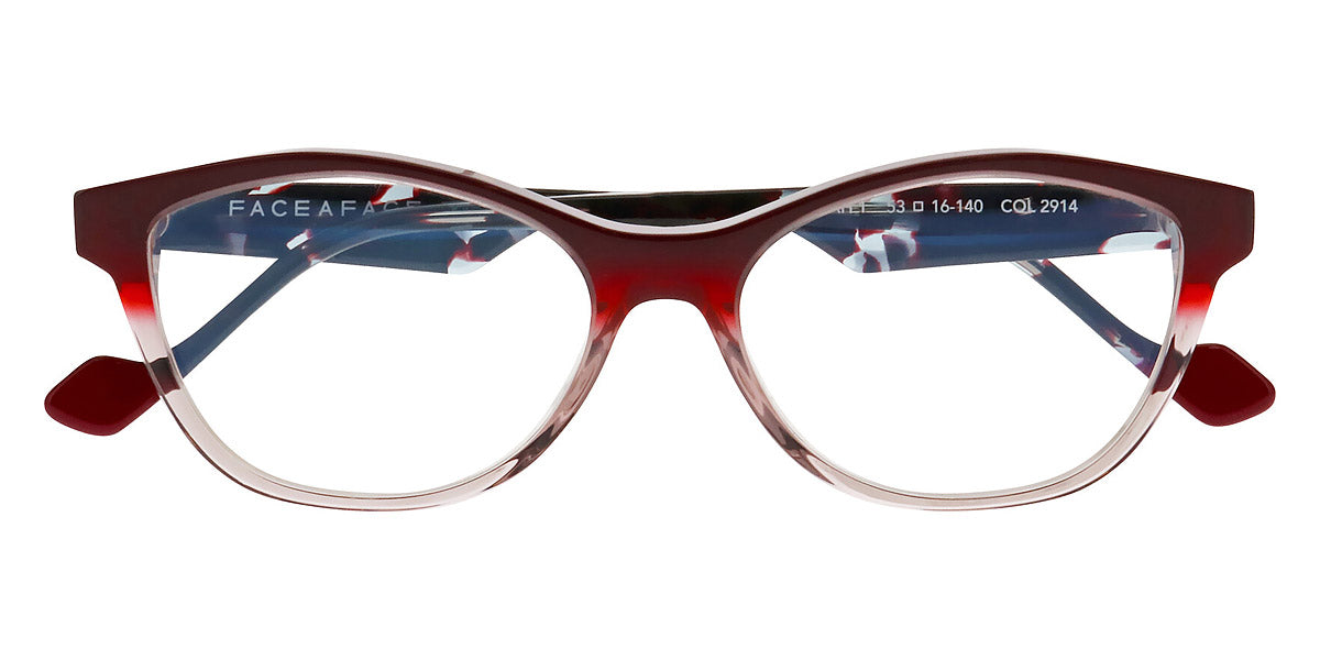 Face A Face® MICAH 1 FAF MICAH 1 2914 53 - Gradient Crystal to Red (2914) Eyeglasses