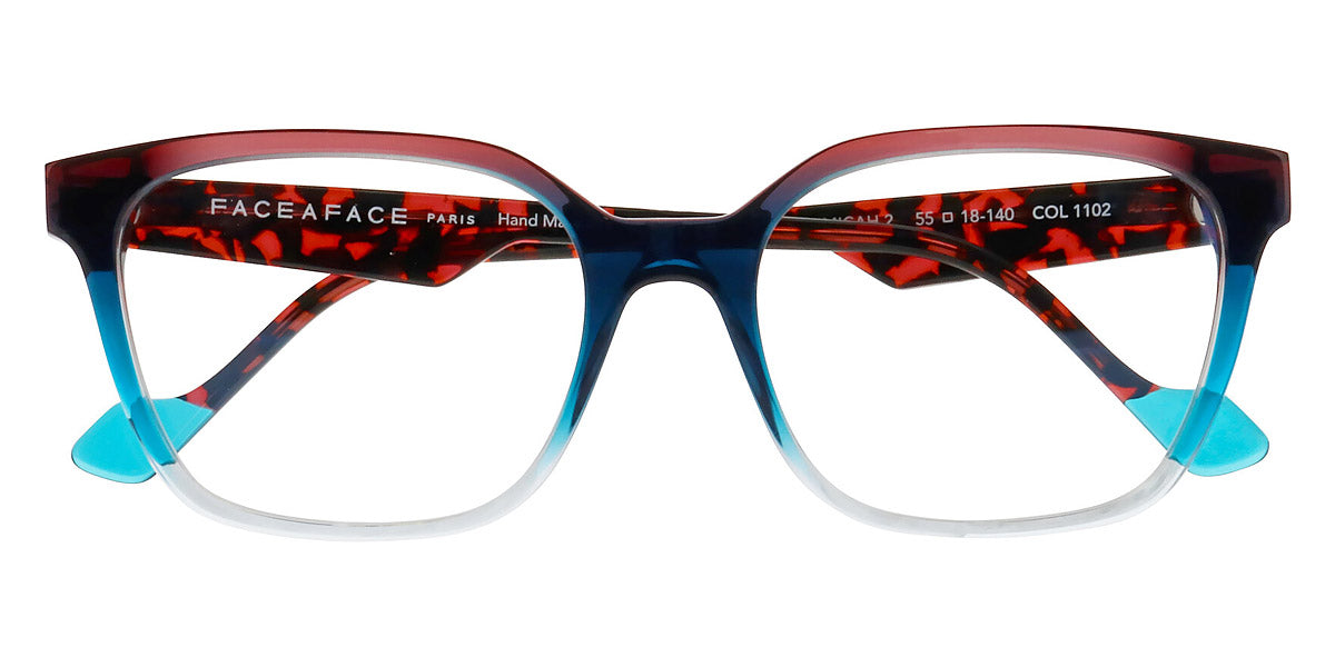 Face A Face® MICAH 2 FAF MICAH 2 1102 55 - Frozen Bordeaux Degrade (1102) Eyeglasses