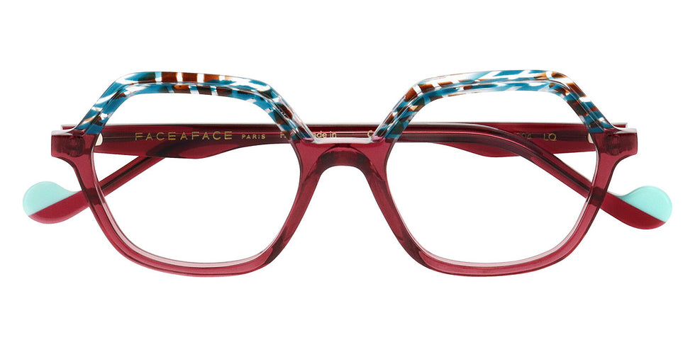 Face A Face® NIJJI 1 FAF NIJJI 1 6304 49 - Turquoise Line Brown Pixel (6304) Eyeglasses