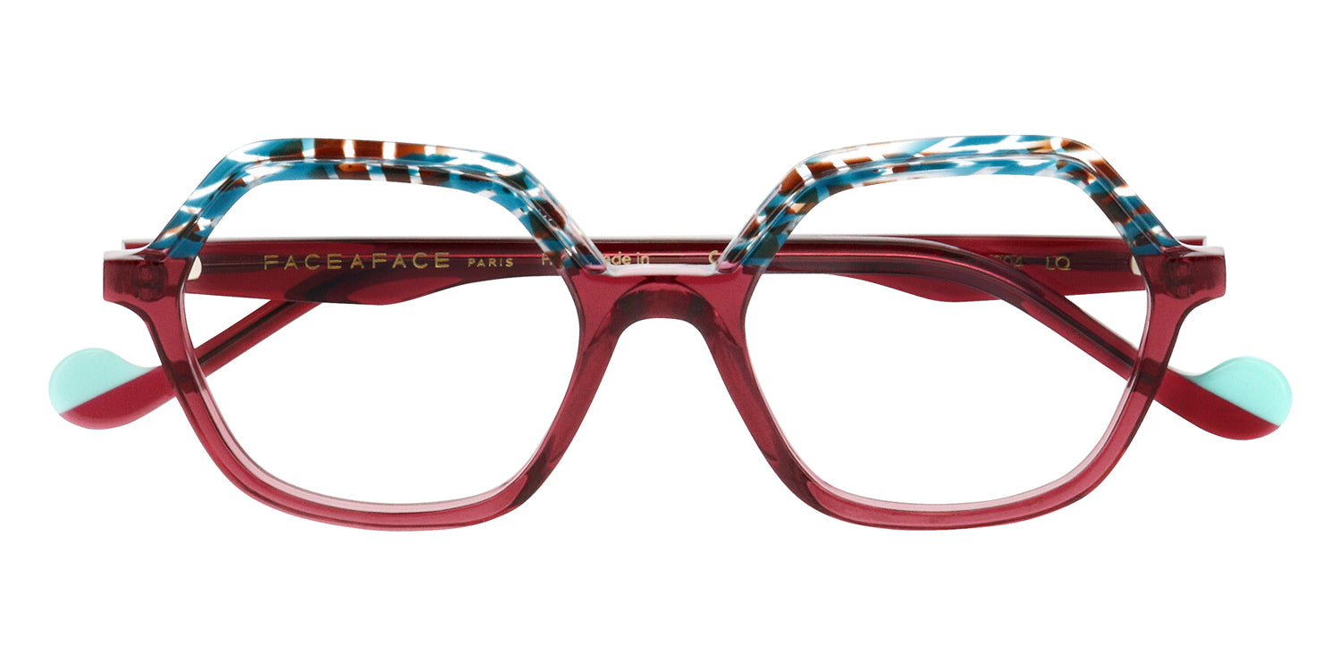 Face A Face® NIJJI 1 FAF NIJJI 1 6304 49 - Turquoise Line Brown Pixel (6304) Eyeglasses