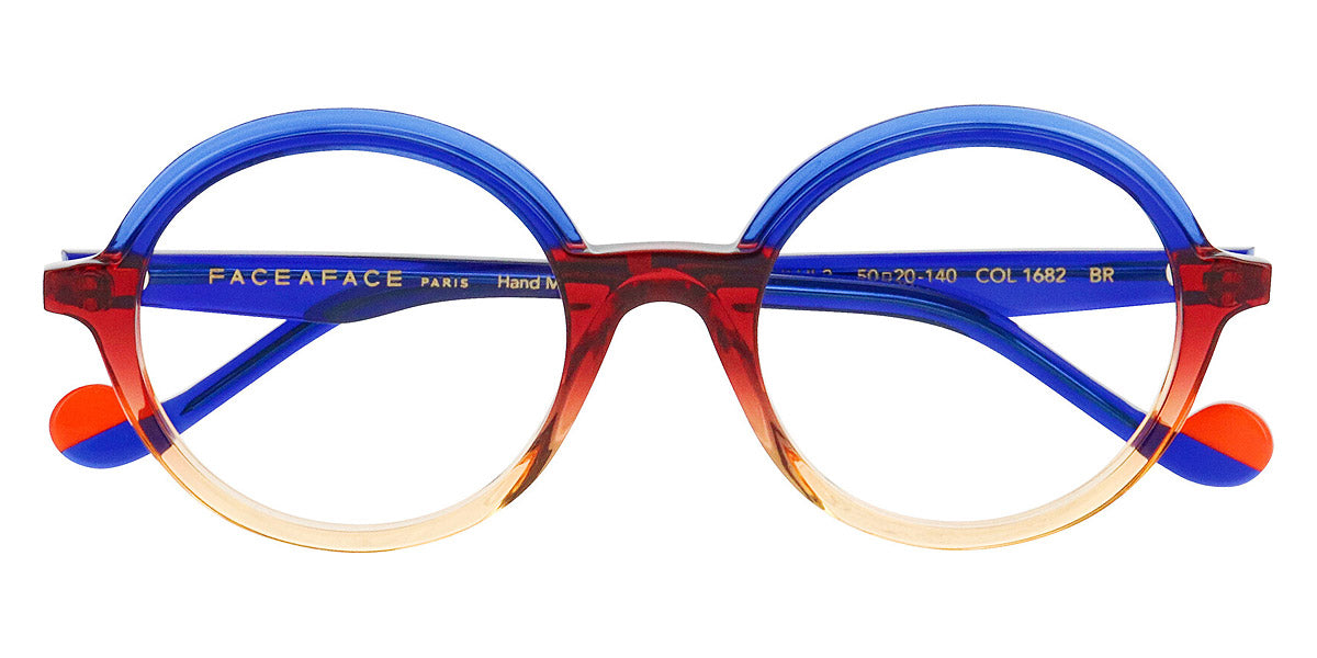 Face A Face® NIJJI 2 FAF NIJJI 2 1682 50 - Ultra Blue Transparent (1682) Eyeglasses