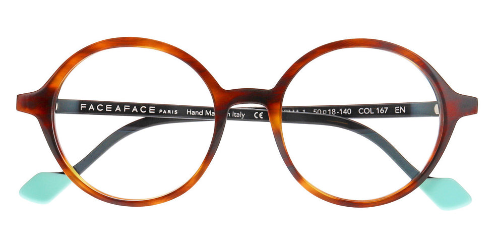 Face A Face® NORMA 1 FAF NORMA 1 167 50 - Brown Horn (167) Eyeglasses