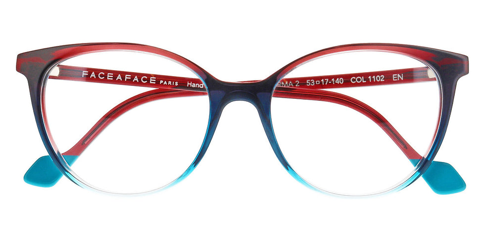 Face A Face® NORMA 2 FAF NORMA 2 1102 53 - Frozen Bordeaux Degrade (1102) Eyeglasses