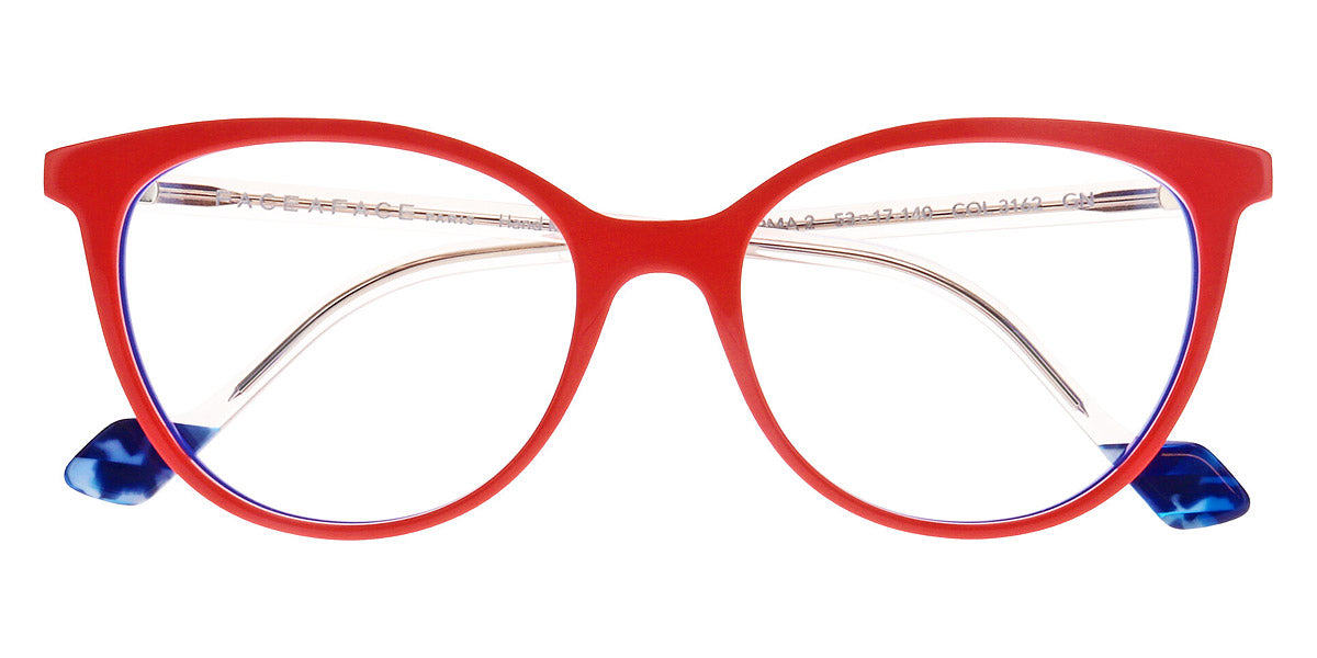 Face A Face® NORMA 2 FAF NORMA 2 3162 53 - New Papate Opaque/Blue Flash (3162) Eyeglasses