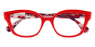 Face A Face® OFFSET 1 FAF OFFSET 1 2216 52 - Red Transparent/ Flash Red (2216) Eyeglasses