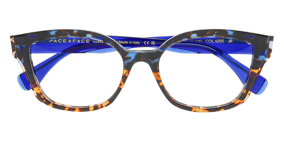Face A Face® OFFSET 1 FAF OFFSET 1 6205 52 - Blue Orange Gradient Tortoise (6205) Eyeglasses