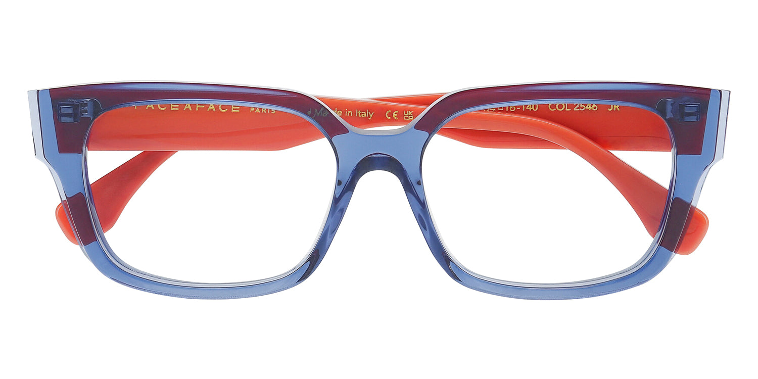 Face A Face® OFFSET 2 FAF OFFSET 2 2546 54 - Transparent Storm Blue (2546) Eyeglasses
