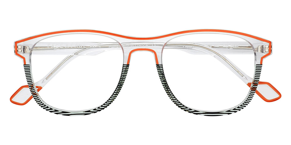 Face A Face® PICCA 1 FAF PICCA 1 3293 52 - Transparent Stripped Green Horn (3293) Eyeglasses