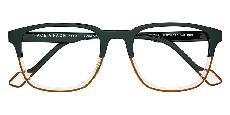 Face A Face® PICCA 2 FAF PICCA 2 3059 53 - English Green (3059) Eyeglasses