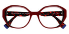 Face A Face® PLEATS 1 FAF PLEATS 1 2216 52 - Red Transparent/Flash Red (2216) Eyeglasses