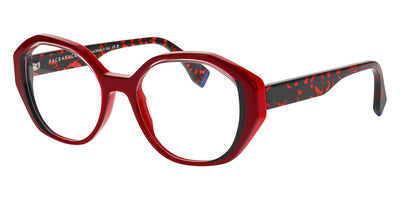 Face A Face® PLEATS 1 FAF PLEATS 1 2216 52 - Red Transparent/Flash Red (2216) Eyeglasses