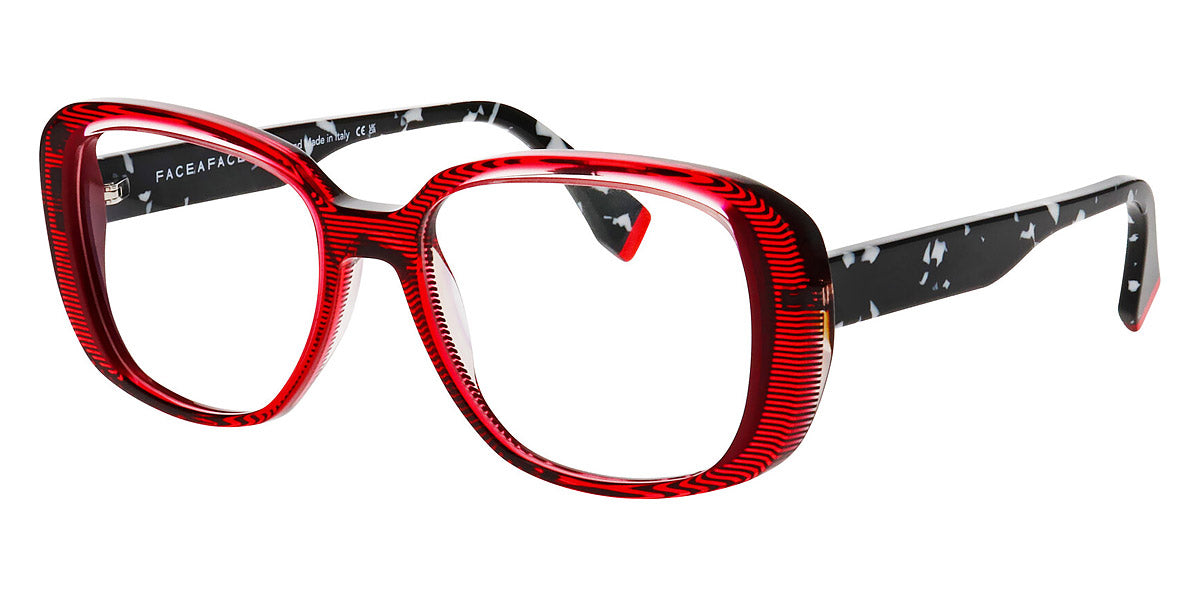 Face A Face® PLEATS 2 FAF PLEATS 2 8256 53 - Striped Raspberry (8256) Eyeglasses