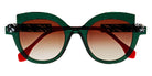 Face A Face® SOTSAS 1 FAF SOTSAS 1 1107 51 - Transparent Striped Dark Green (1107) Sunglasses