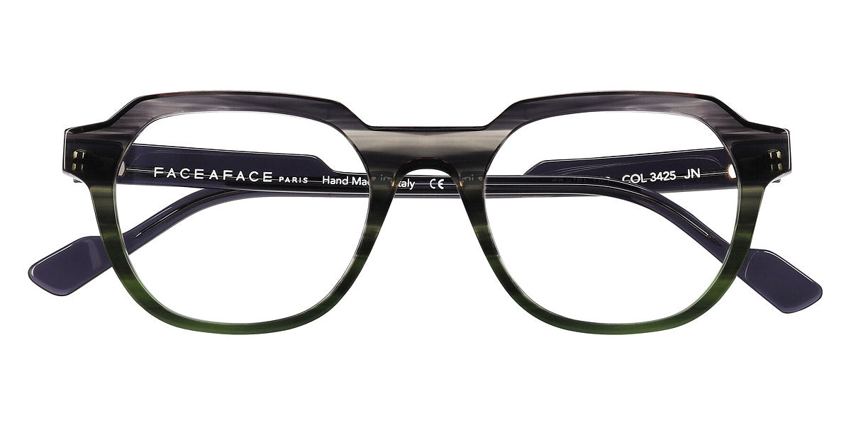 Face A Face® STAMP 1 FAF STAMP 1 3425 50 - Gradient Gray Green (3425) Eyeglasses
