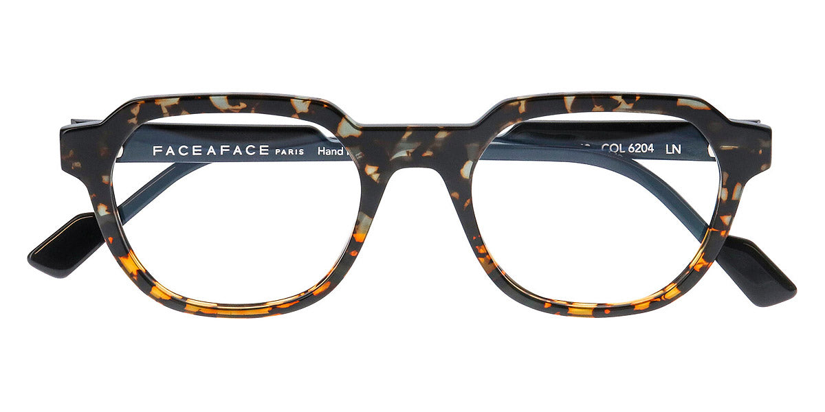 Face A Face® STAMP 1 FAF STAMP 1 6204 50 - Tortoise Duo Mustard (6204) Eyeglasses