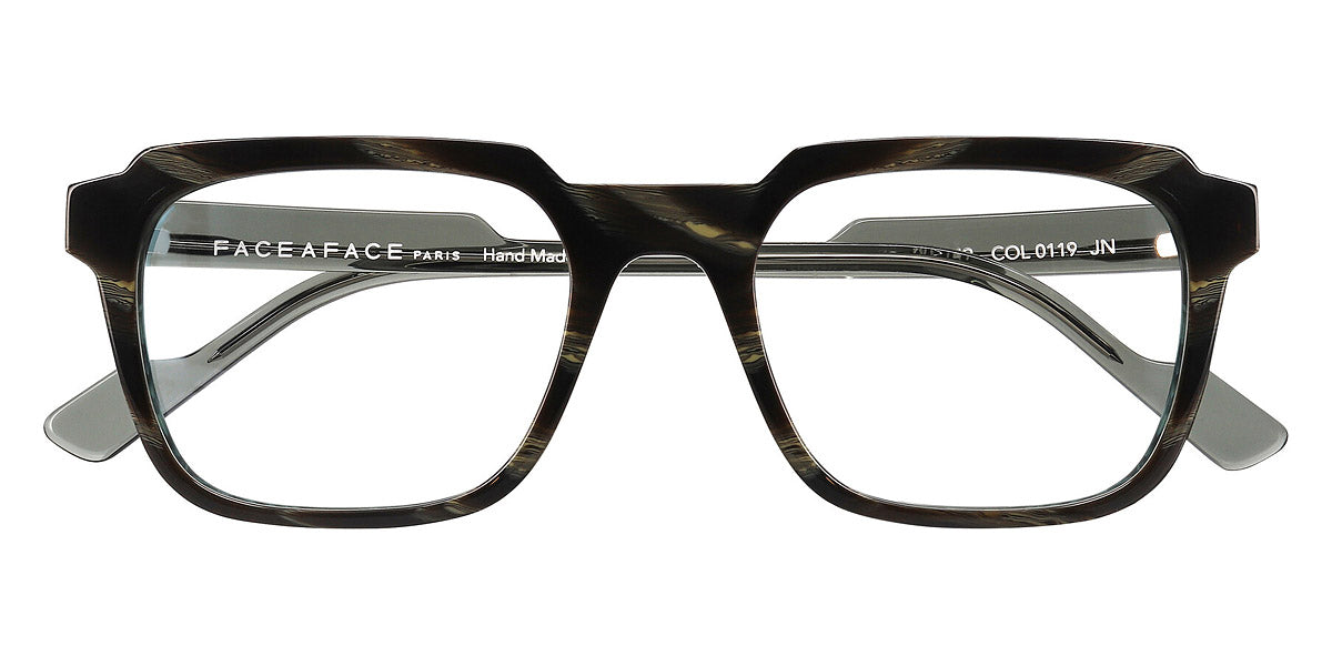Face A Face® STAMP 2 FAF STAMP 2 0119 53 - Brown Gray Horn (0119) Eyeglasses