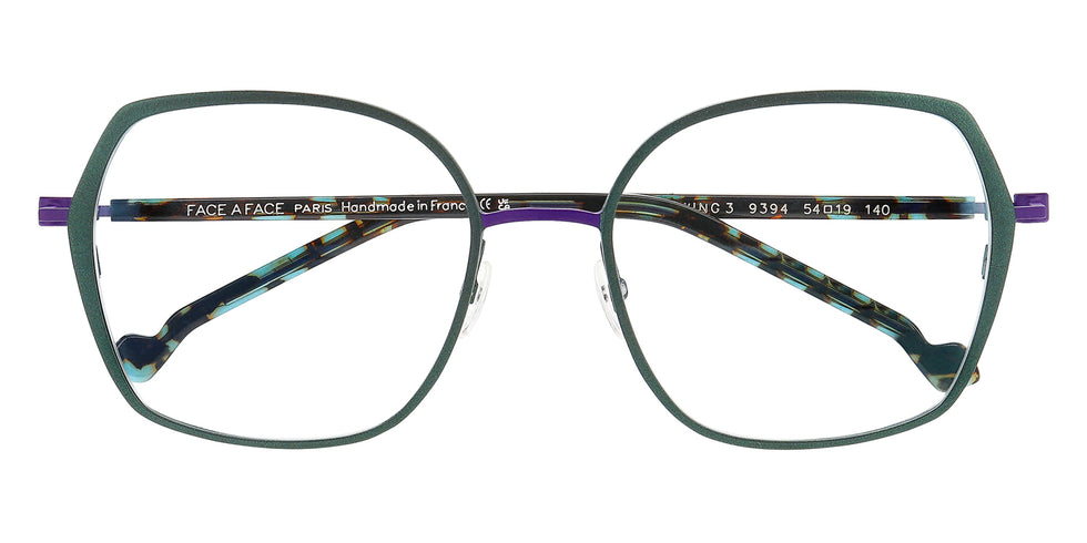 Face A Face® SWING 3 FAF SWING 3 9394 54 - Metallized Forest Green (9394) Eyeglasses