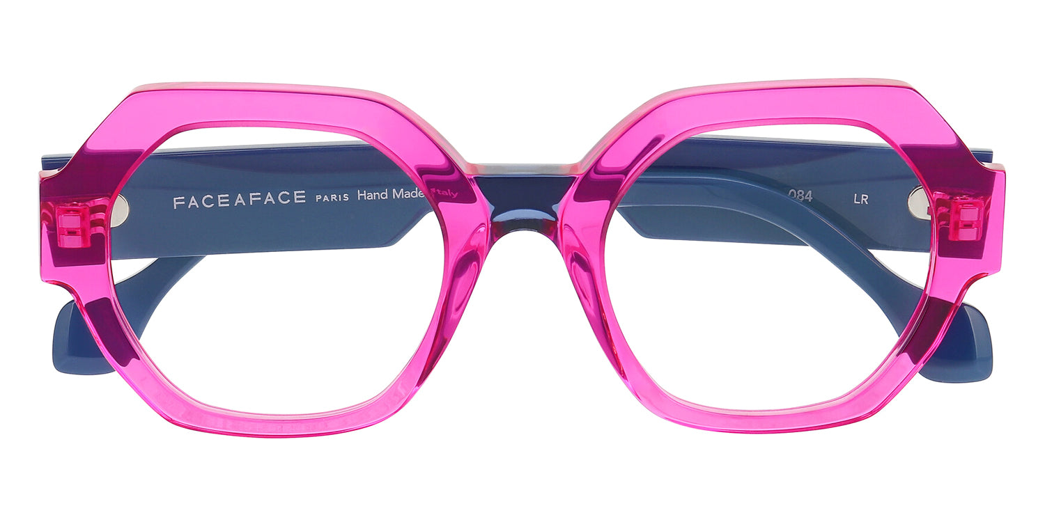 Face A Face® TIES 1 FAF TIES 1 084 49 - Rose Fushia Transparent (84) Eyeglasses