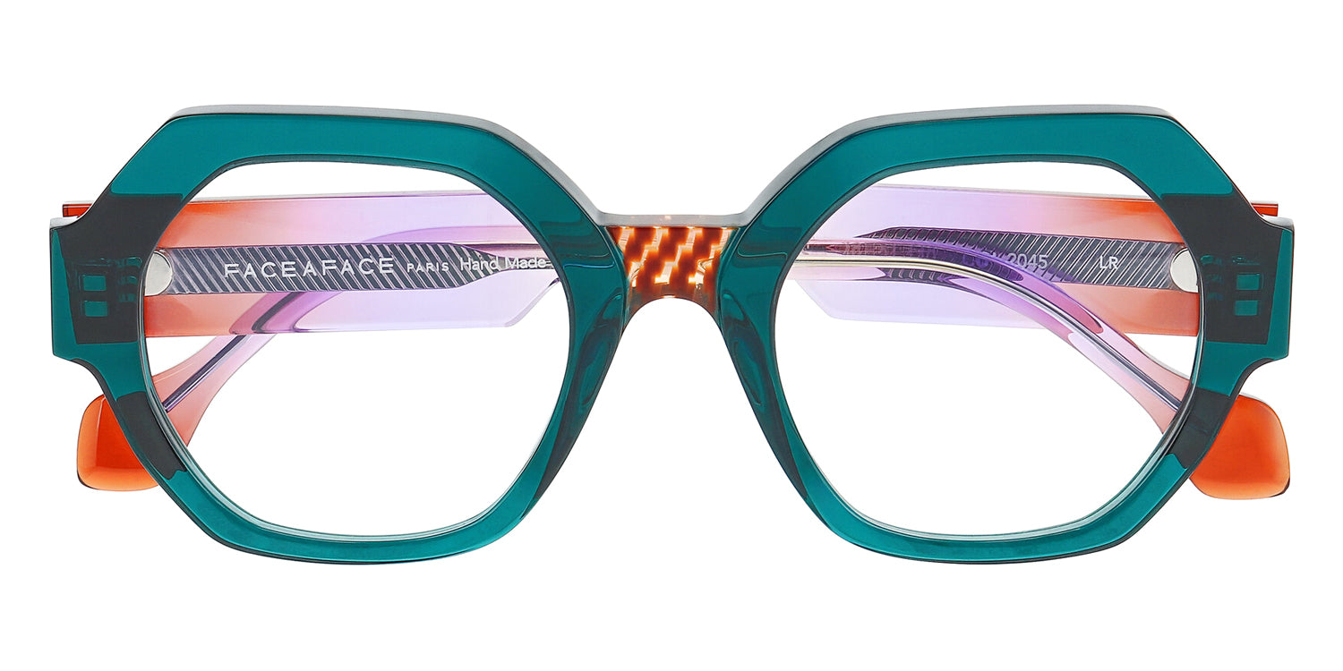 Face A Face® TIES 1 FAF TIES 1 2045 49 - Duck Blue (2045) Eyeglasses