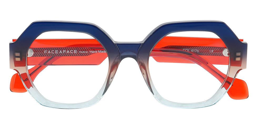 Face A Face® TIES 1 FAF TIES 1 4176 49 - Gradient Blue Brown Sky (4176) Eyeglasses