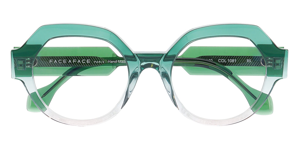 Face A Face® TIES 2 FAF TIES 2 1081 51 - Crystal Green Rose (1081) Eyeglasses