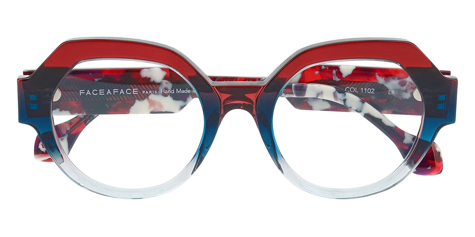 Face A Face® TIES 2 FAF TIES 2 1102 51 - Frozen Bordeaux Degrade (1102) Eyeglasses