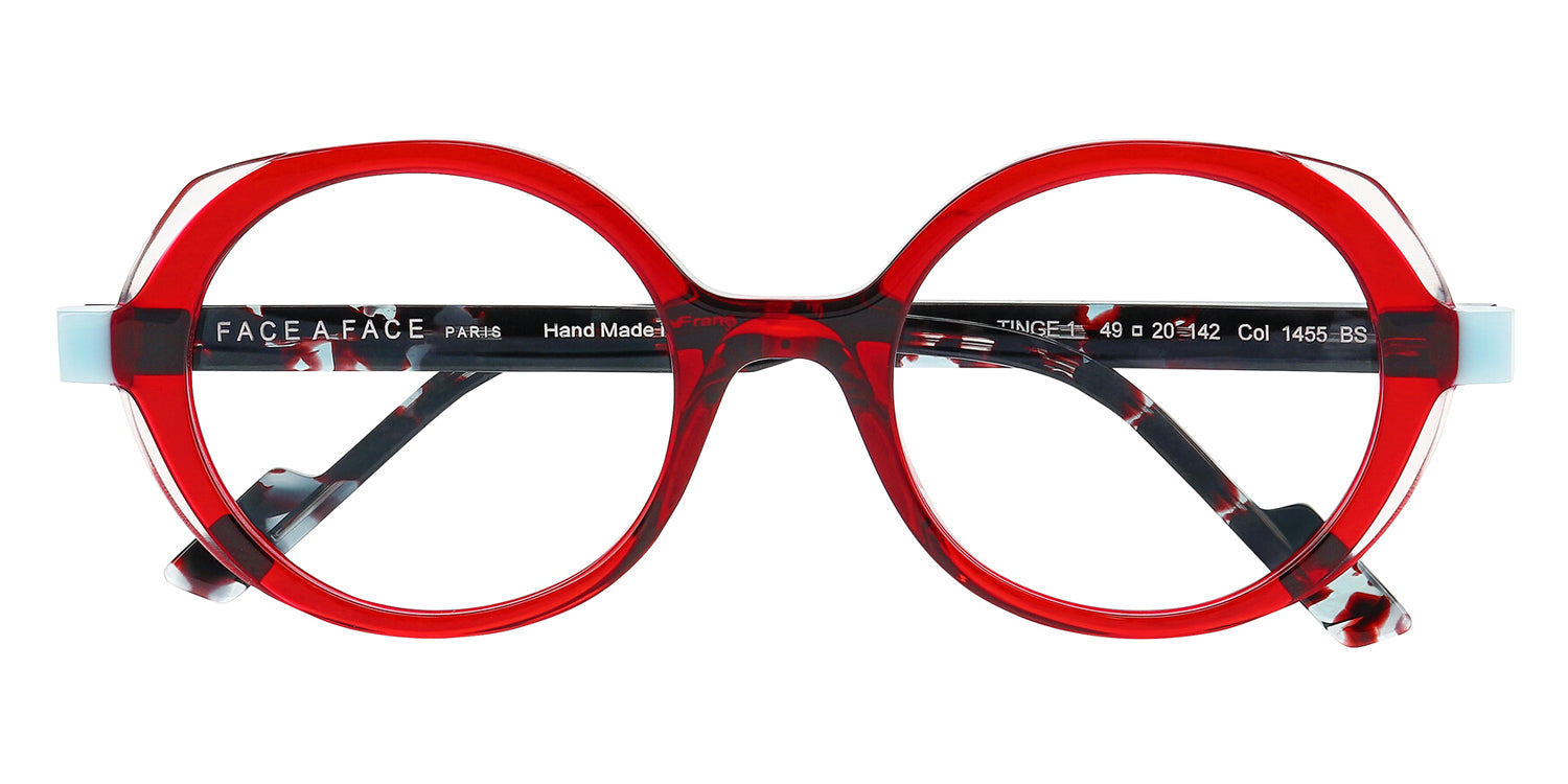 Face A Face® TINGE 1 FAF TINGE 1 1455 49 - Transparents Bordeaux (1455) Eyeglasses