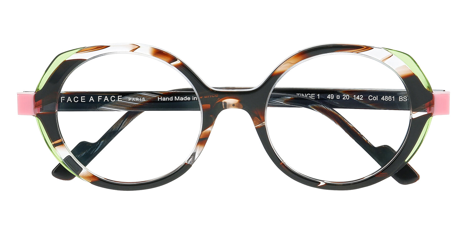 Face A Face® TINGE 1 FAF TINGE 1 4861 49 - Havana Storm Tortoise (4861) Eyeglasses