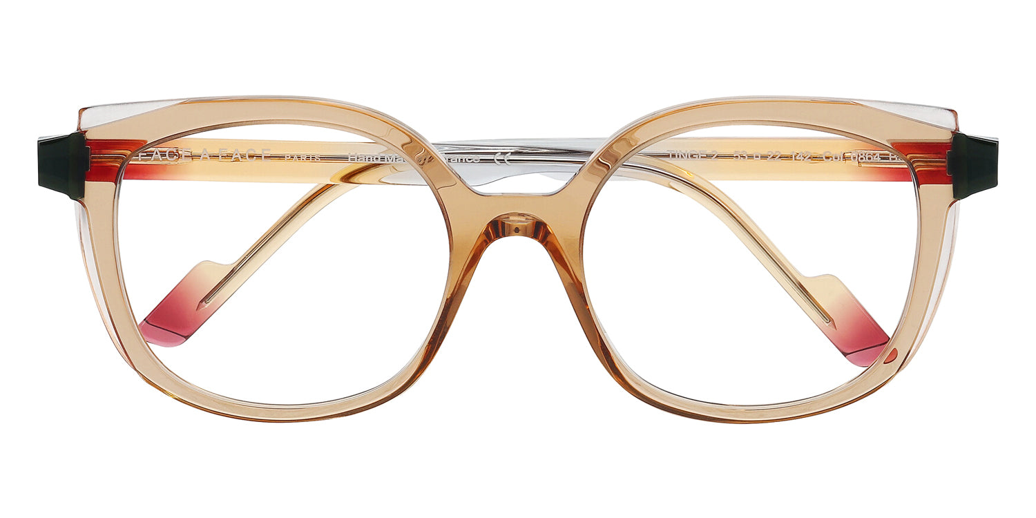 Face A Face® TINGE 2 FAF TINGE 2 0864 53 - Caramel Transparent (864) Eyeglasses