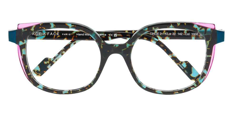Face A Face® TINGE 2 FAF TINGE 2 1008 53 - Transparent Granite Tortoise (1008) Eyeglasses