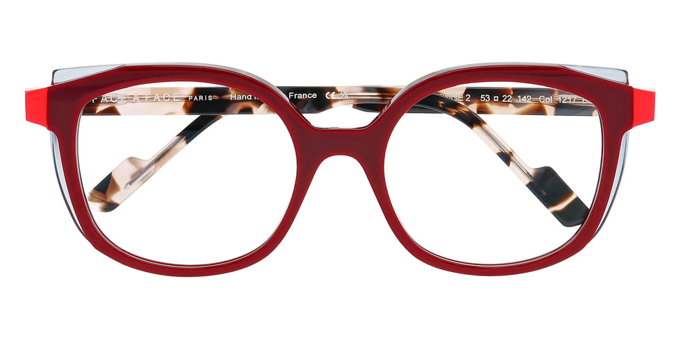 Face A Face® TINGE 2 FAF TINGE 2 1217 53 - Brown Red (1217) Eyeglasses