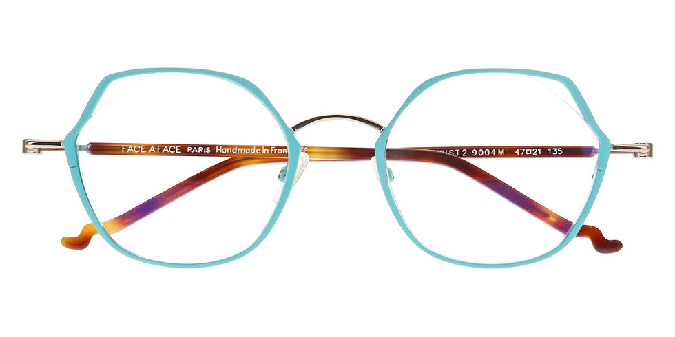 Face A Face® TWIST 2 FAF TWIST 2 9004M 47 - Matte Brumme Blue (9004M) Eyeglasses