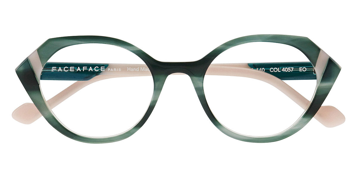 Face A Face® WITTY 1 FAF WITTY 1 4057 50 - Tortoise Green IrisГ© (4057) Eyeglasses