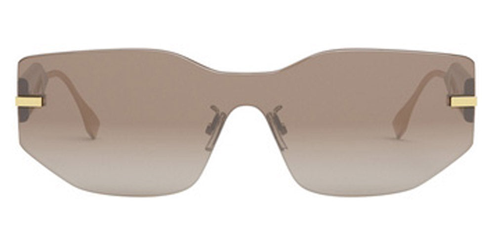 Fendi® FE40066U FEN FE40066U 31F 00 - Matte Endura Gold / Brown Sunglasses
