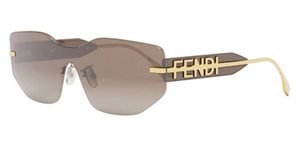 Fendi® FE40066U FEN FE40066U 31F 00 - Matte Endura Gold / Brown Sunglasses