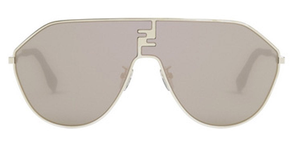 Fendi® FE40080U FEN FE40080U 32G 65 - Shiny Clear Gold / Brown Mirror Sunglasses