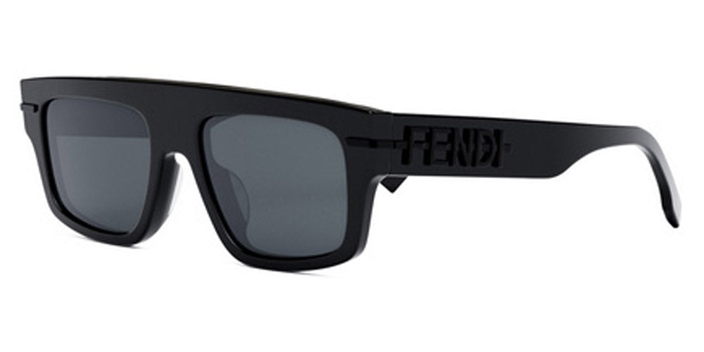 Fendi® FE40091U FEN FE40091U 01A 54 - Shiny Black / Smoke Sunglasses