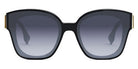 Fendi® FE40098I FEN FE40098I 01W 63 - Shiny Black / Gradient Blue Sunglasses
