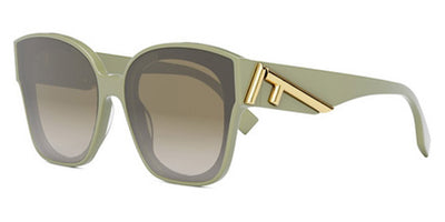 Fendi® FE40098I FEN FE40098I 95P 63 - Light Green / Gradient Green Sunglasses