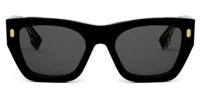 Fendi® FE40100I FEN FE40100I 01A 53 - Shiny Black / Smoke Sunglasses