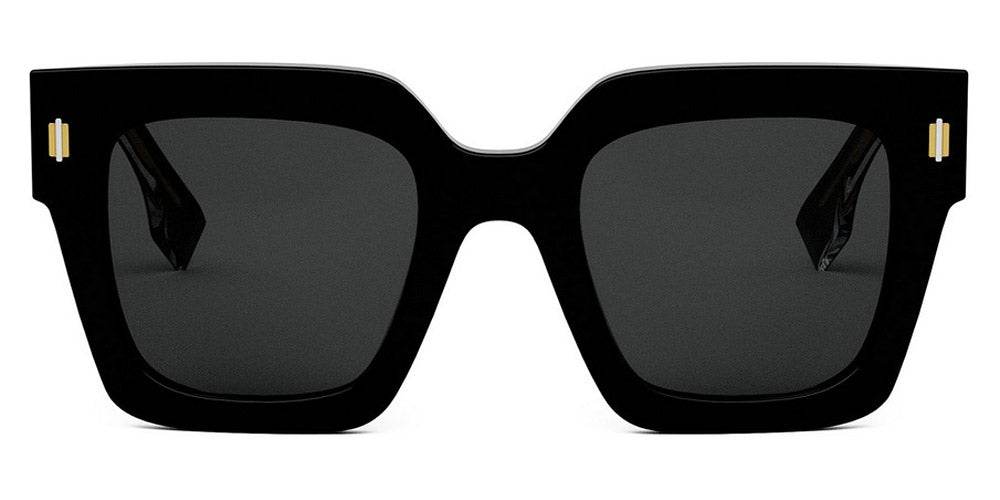 Fendi® FE40101I FEN FE40101I 01A 50 - Shiny Black / Smoke Sunglasses