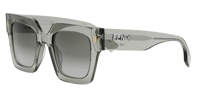 Fendi® FE40101I FEN FE40101I 20B 50 - Shiny Transparent Light Grey / Grey Sunglasses