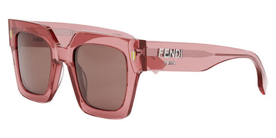Fendi® FE40101I FEN FE40101I 72S 50 - Shiny Transparent Coral / Bordeaux Sunglasses