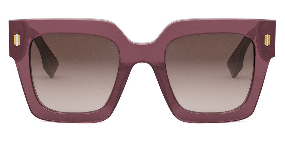 Fendi® FE40101I FEN FE40101I 81F 50 - Shiny Transparent Purple / Brown Sunglasses