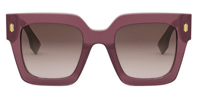 Fendi® FE40101I FEN FE40101I 81F 50 - Shiny Transparent Purple / Brown Sunglasses