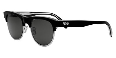 Fendi® FE40105U FEN FE40105U 01A 51 - Shiny Black / Smoke Sunglasses