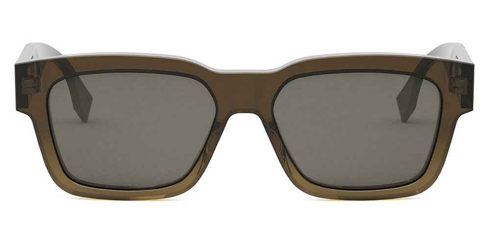Fendi® FE40107I FEN FE40107I 50A 53 - Shiny Transparent Gradient Brown / Smoke Sunglasses
