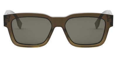 Fendi® FE40107I FEN FE40107I 50A 53 - Shiny Transparent Gradient Brown / Smoke Sunglasses