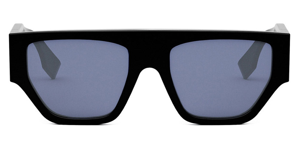 Fendi® FE40108U FEN FE40108U 01V 54 - Shiny Black / Light Blue Sunglasses